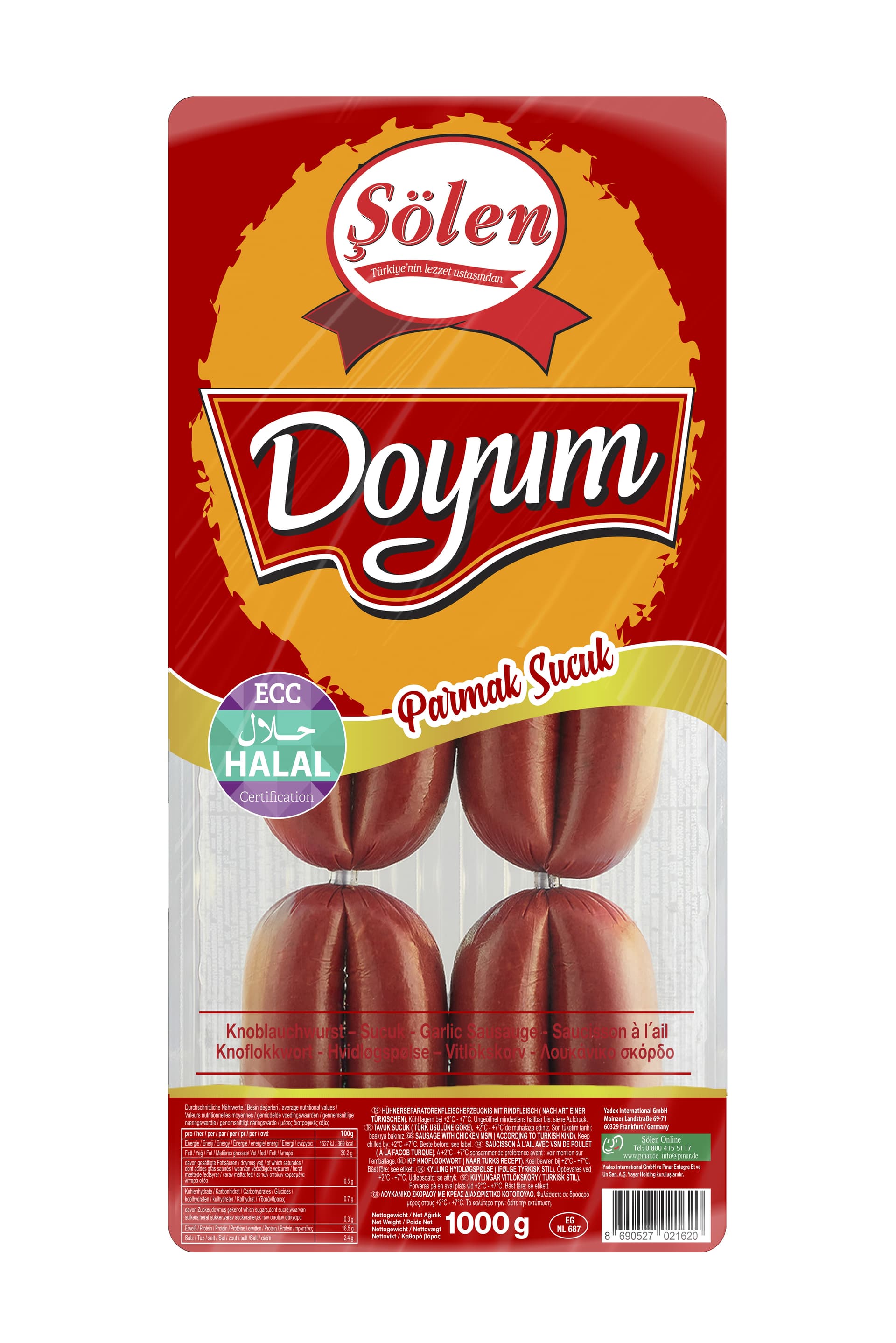 Pinar Solen parmak Sucuk 1000gr (9)